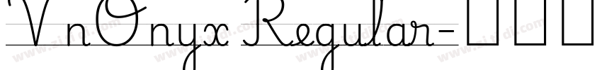VnOnyx Regular字体转换